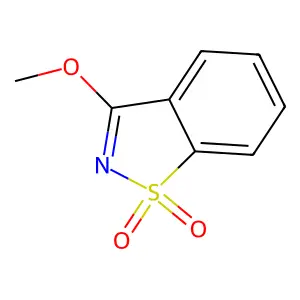 3-甲氧基苯并[d]异噻唑-1,1-二氧化物 structure