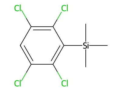 (2,3,5,6-Tetrachlorophenyl)trimethylsilane structure