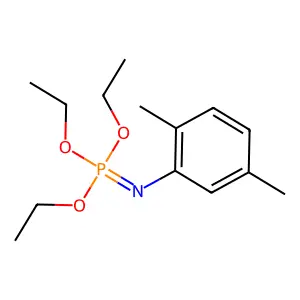 Triethyl N-(2,5-dimethylphenyl)phosphorimidate structure