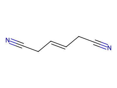 3-Hexenedinitrile structure