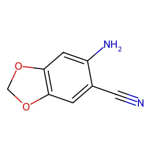 6-氨基-1,3-苯并二氧戊环-5-甲腈 structure