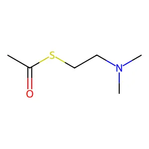 Ethanethioic acid, S-(2-(dimethylamino)ethyl) ester structure