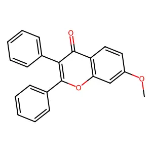 7-Methoxy-2,3-diphenyl-4H-chromen-4-one structure