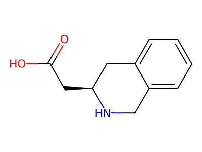 2-[(3R)-1,2,3,4-tetrahydroisoquinolin-3-yl]acetic acid structure
