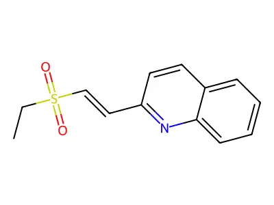 2-(2-Ethylsulfonylethenyl)quinoline structure
