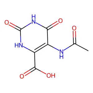 5-Acetamido-2,6-dioxo-1,2,3,6-tetrahydropyrimidine-4-carboxylic acid structure