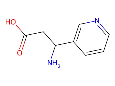 3-Amino-3-(pyridin-3-yl)propanoic acid structure