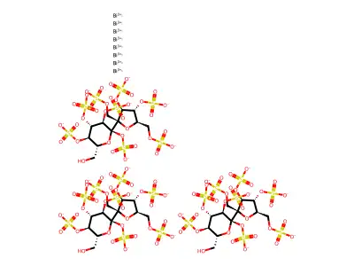 Bismuth sucrose octasulfate structure