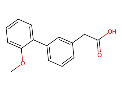 (2'-Methoxy-biphenyl-3-yl)-acetic acid structure