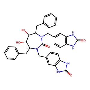 Cyclic urea deriv. structure