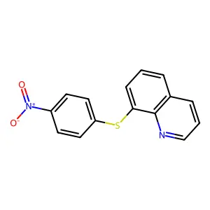 8-((4-Nitrophenyl)thio)quinoline structure