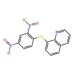 8-(2,4-Dinitrophenyl)sulfanylquinoline structure
