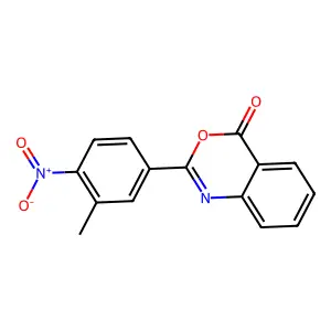 2-(3-Methyl-4-nitrophenyl)-4H-3,1-benzoxazin-4-one structure