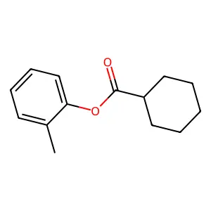 o-Tolyl cyclohexanecarboxylate structure