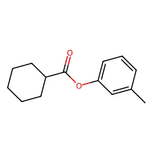 3-Methylphenyl cyclohexanecarboxylate structure