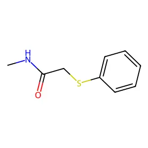 N-methyl-2-(phenylsulfanyl)acetamide structure