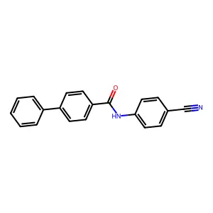 N-(4-氰基苯基)-4-苯基苯甲酰胺 structure