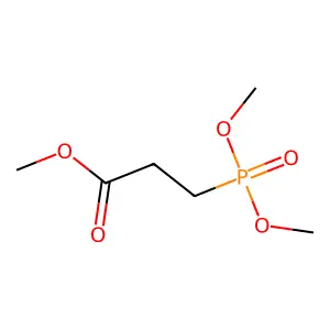 Methyl 3-(dimethoxyphosphinoyl)propionate structure