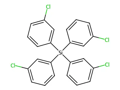 Tetrakis(3-chlorophenyl)silane structure