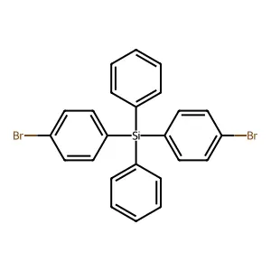 Bis(3-bromophenyl)diphenylsilane structure