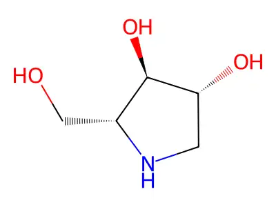 1,4-Dideoxy-1,4-imino-d-arabinitol structure