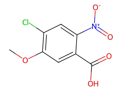 4-Chloro-5-methoxy-2-nitrobenzoic acid structure