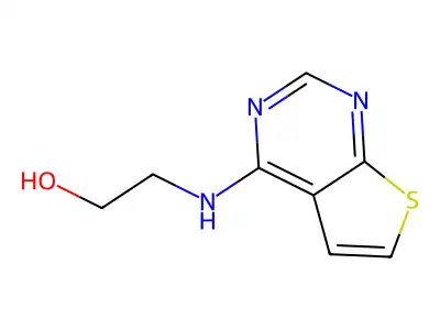2-(Thieno[2,3-d]pyrimidin-4-ylamino)ethanol structure