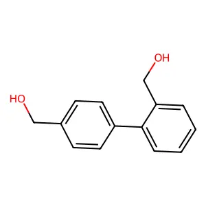 [1,1'-Biphenyl]-2,4'-diyldimethanol structure