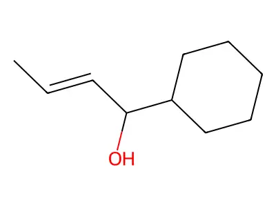 1-cyclohexylbut-2-en-1-ol structure