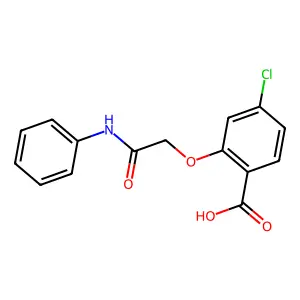 2-(2-苯氨基-2-氧代乙氧基)-4-氯苯甲酸 structure