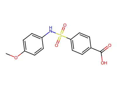 4-[(4-methoxyphenyl)sulfamoyl]benzoic Acid structure
