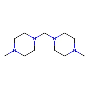 Piperazine, 1,1'-methylenebis(4-methyl- structure