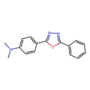 N,N-dimethyl-4-(5-phenyl-1,3,4-oxadiazol-2-yl)aniline structure