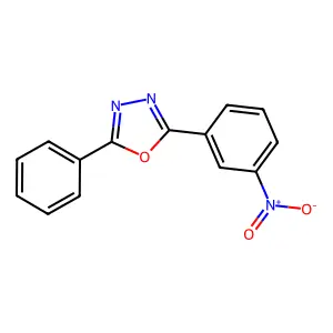 2-(3-Nitro-phenyl)-5-phenyl-(1,3,4)oxadiazole structure