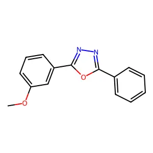 2-(3-Methoxyphenyl)-5-phenyl-1,3,4-oxadiazole structure