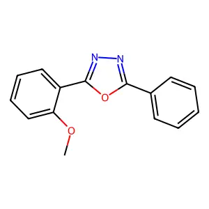 2-(2-Methoxyphenyl)-5-phenyl-1,3,4-oxadiazole structure