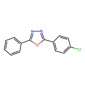 2-(4-Chlorophenyl)-5-phenyl-1,3,4-oxadiazole structure