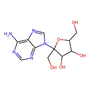 1'-C-(Hydroxymethyl)adenosine structure
