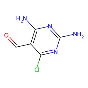 2,4-Diamino-6-chloropyrimidine-5-carbaldehyde structure