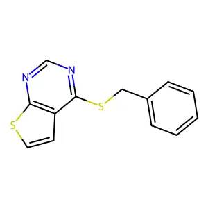 4-Benzylsulfanylthieno[2,3-d]pyrimidine structure