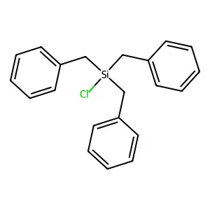 Benzene, 1,1',1''-[(chlorosilylidyne)tris(methylene)]tris- structure