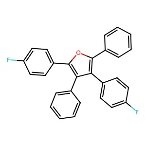 2,4-Bis(4-fluorophenyl)-3,5-diphenylfuran structure