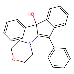 2-Morpholin-4-yl-1,3-diphenylinden-1-ol structure