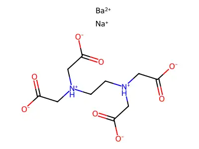 barium(2+);2-[2-[bis(carboxylatomethyl)azaniumyl]ethyl-(carboxylatomethyl)azaniumyl]acetate structure