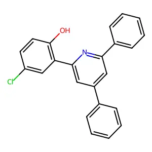 4-Chloro-2-(4,6-diphenylpyridin-2-yl)phenol structure