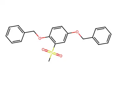 2-Methylsulfonyl-1,4-bis(phenylmethoxy)benzene structure