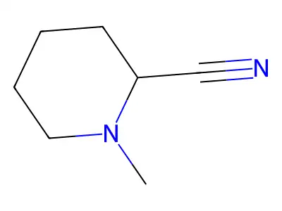 Rac 1-methyl-piperidine-2-carbonitrile structure