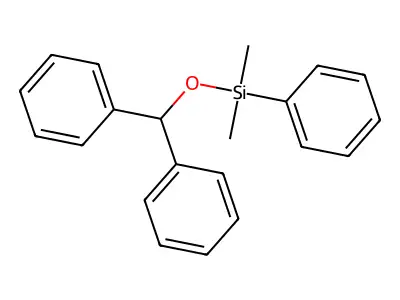 Dimethyl(diphenylmethoxy)phenylsilane structure
