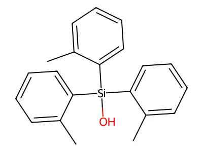 Tri(O-tolyl)silanol structure