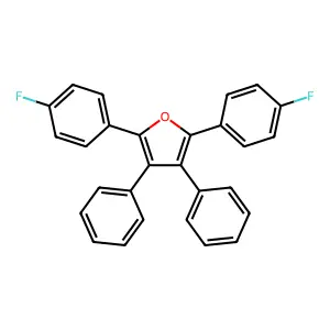 2,5-Bis(4-fluorophenyl)-3,4-diphenylfuran structure